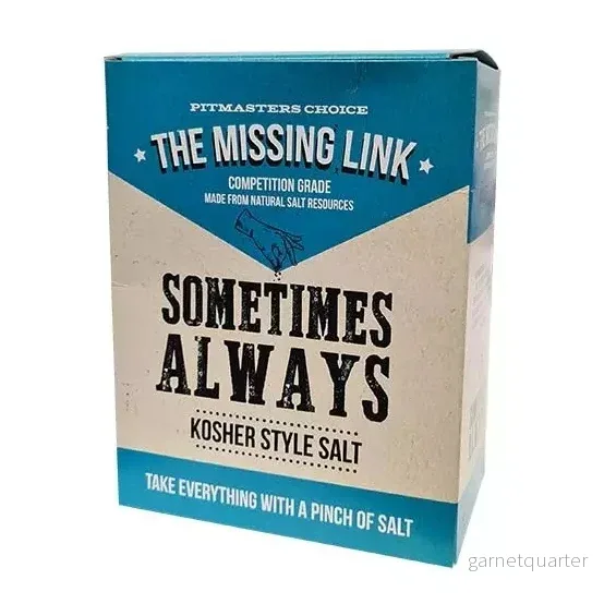 The Missing Link Sometimes Always Kosher Style Salt The Missing Link Sometimes Always Kosher Style Salt