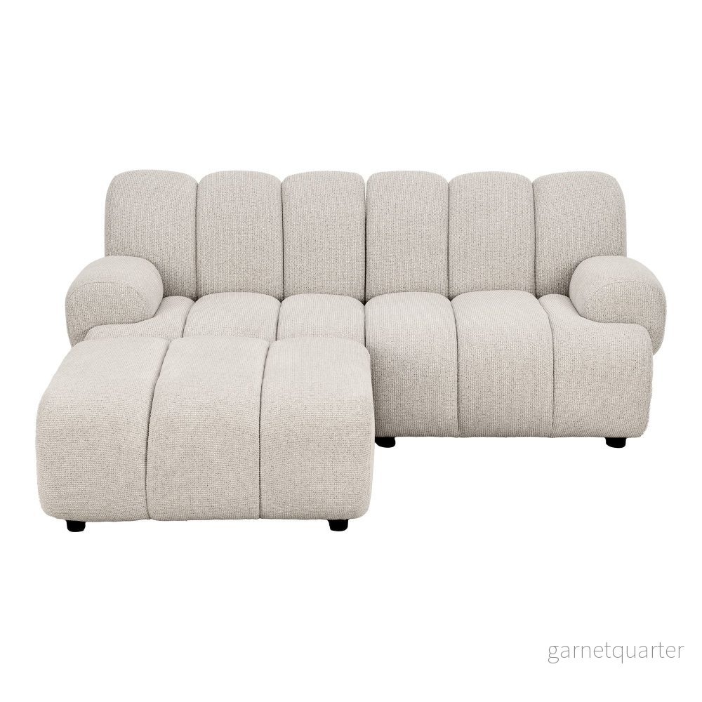 House Nordic Taza 2,5-sits modulsoffa med puff – vänster House Nordic Taza 2,5-sits modulsoffa med puff – vänster