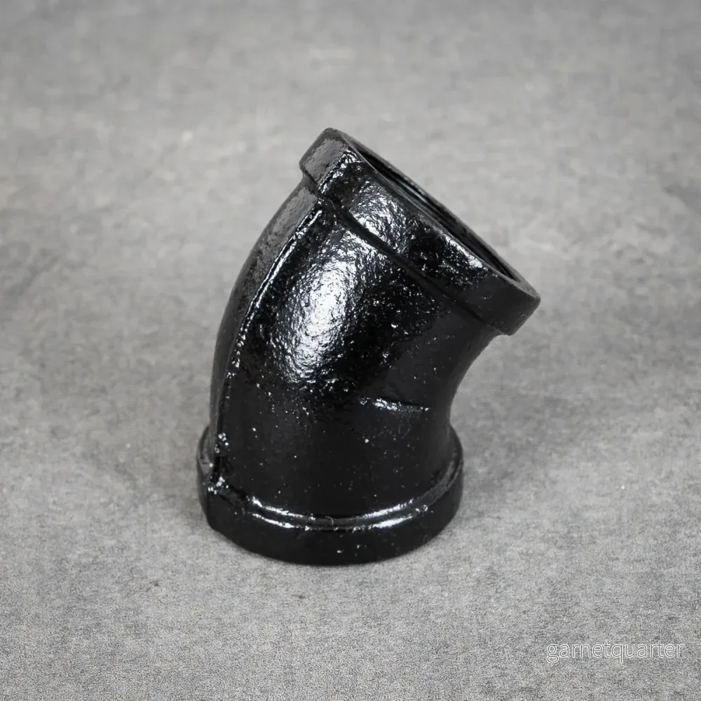 Rörböj 45° - 32 mm - Svartlackerad - Bild 3