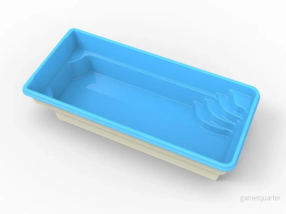 Glasfiberpool Fegen 6,50m x 3,00m x 1,50m - Bild 2