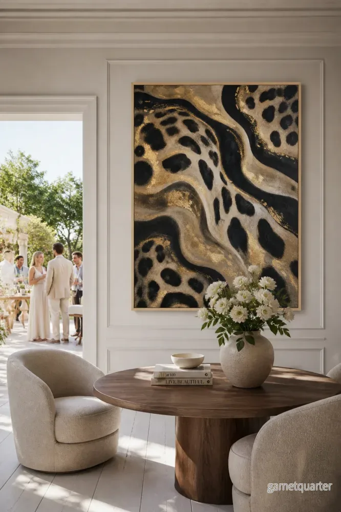 CELISTEA ATELIER Leopard Luxe – Premium Canvas Tavla - Bild 3