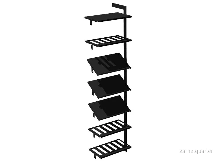 Förlängningsmodul AXIS – 51 × 205 cm, svartlackerat, 7 hyllor (3 vinhyllor, 3 display) Förlängningsmodul AXIS – 51 × 205 cm, svartlackerat, 7 hyllor (3 vinhyllor, 3 display)