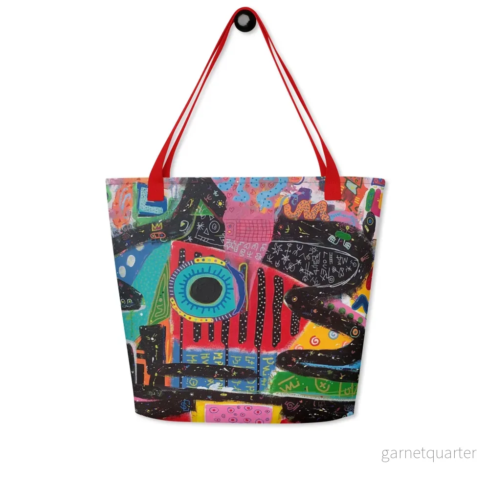 Linus Cinnamoni – All-Over Print Large Tote Bag – Star Boy