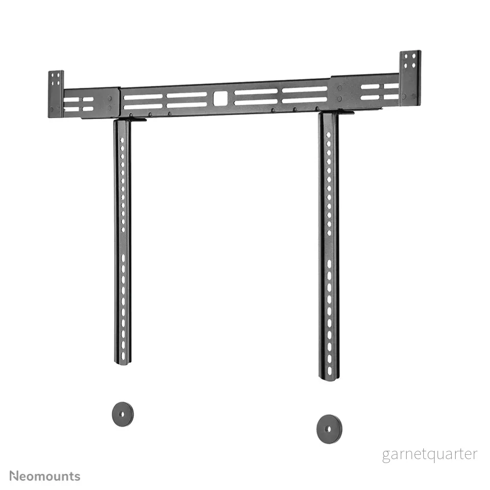 Neomounts AWL29-750BL1 universellt fäste för videobar/soundbar/högtalare, djupjusterbart (0-4,2 cm) - Svart