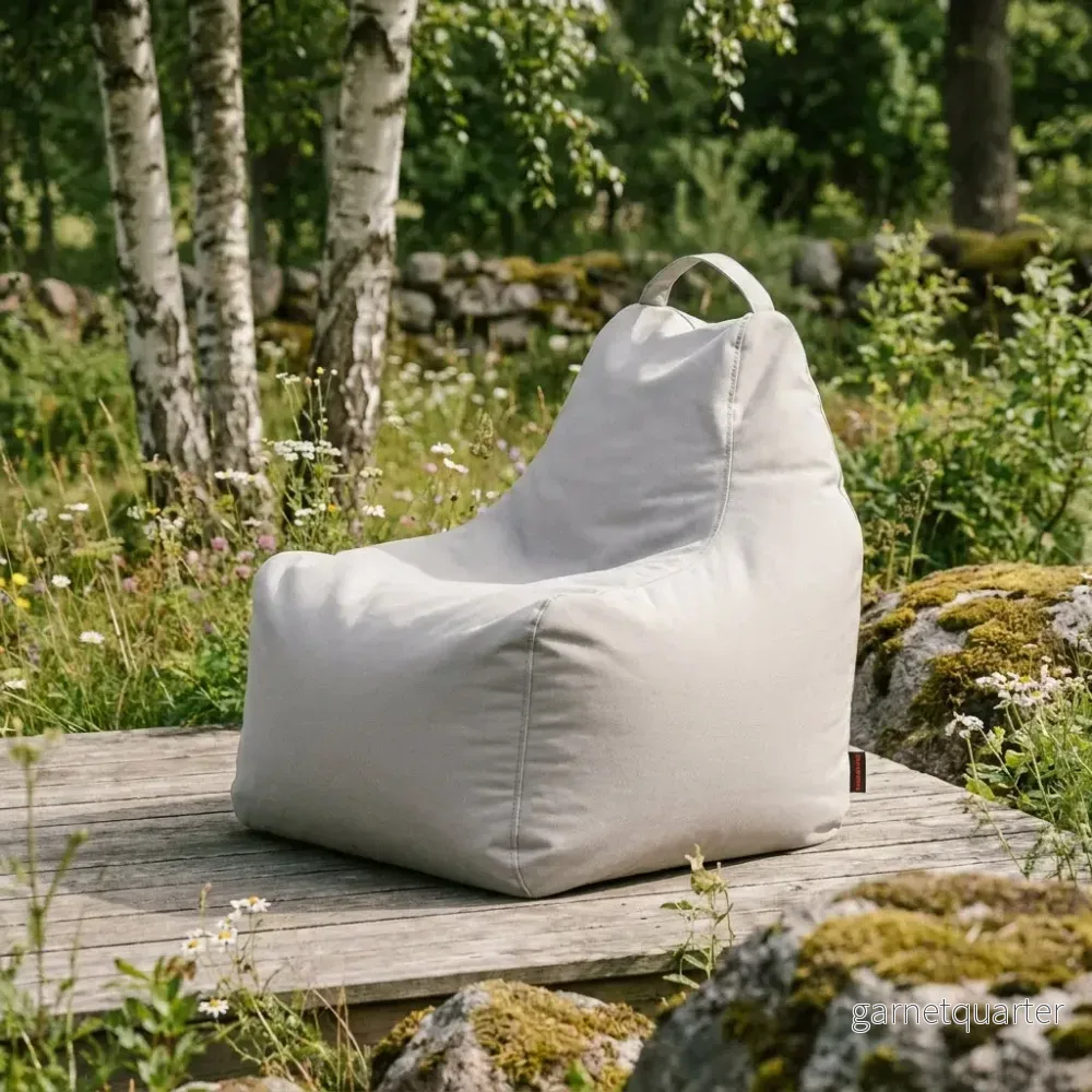Sittsäck Play Colorin White Grey