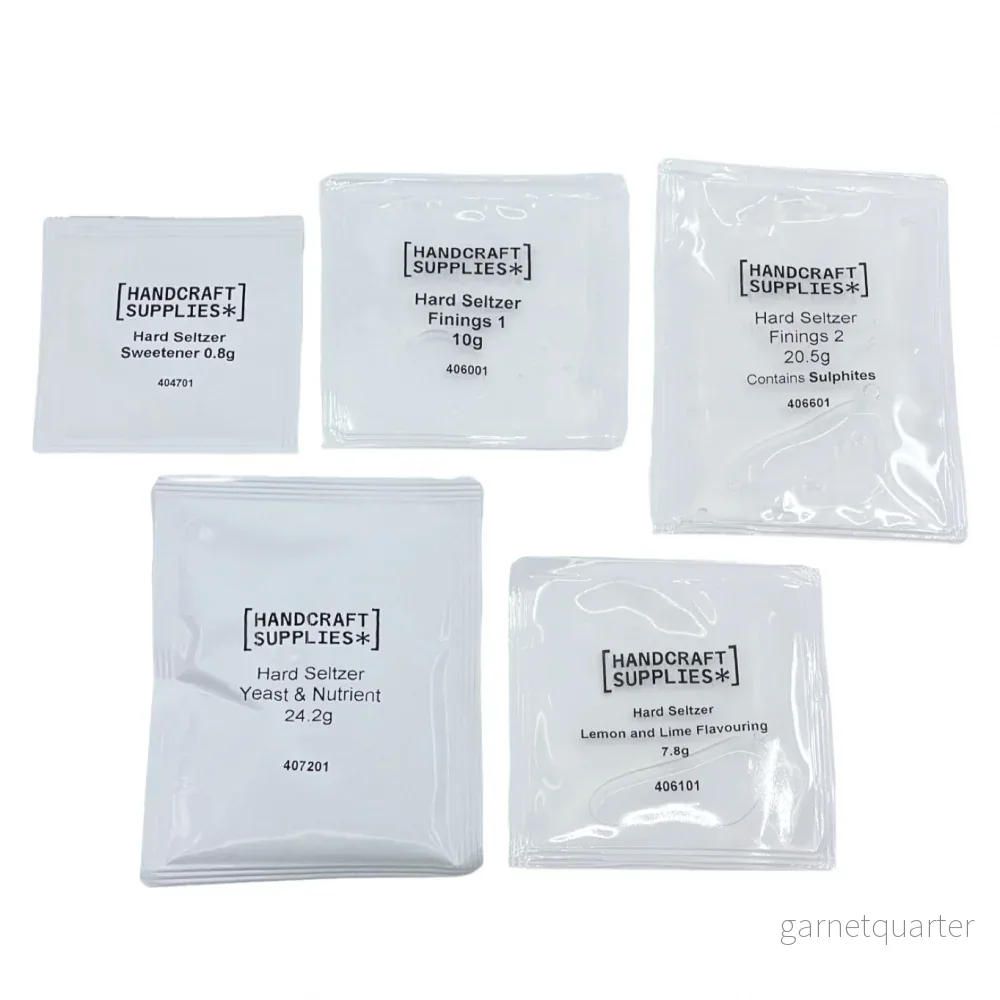 Handcraft Supplies Raspberry Hard Seltzer Kit - Komplett med 2kg socker - Bild 2