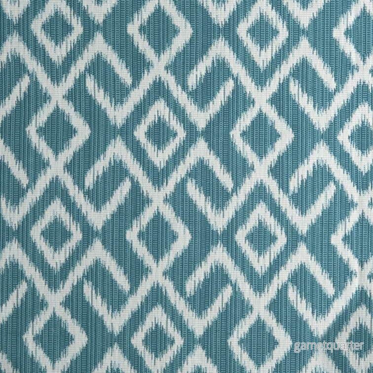 Fasad ryggdyna, Turkos Ikat (35cm, 15/10)