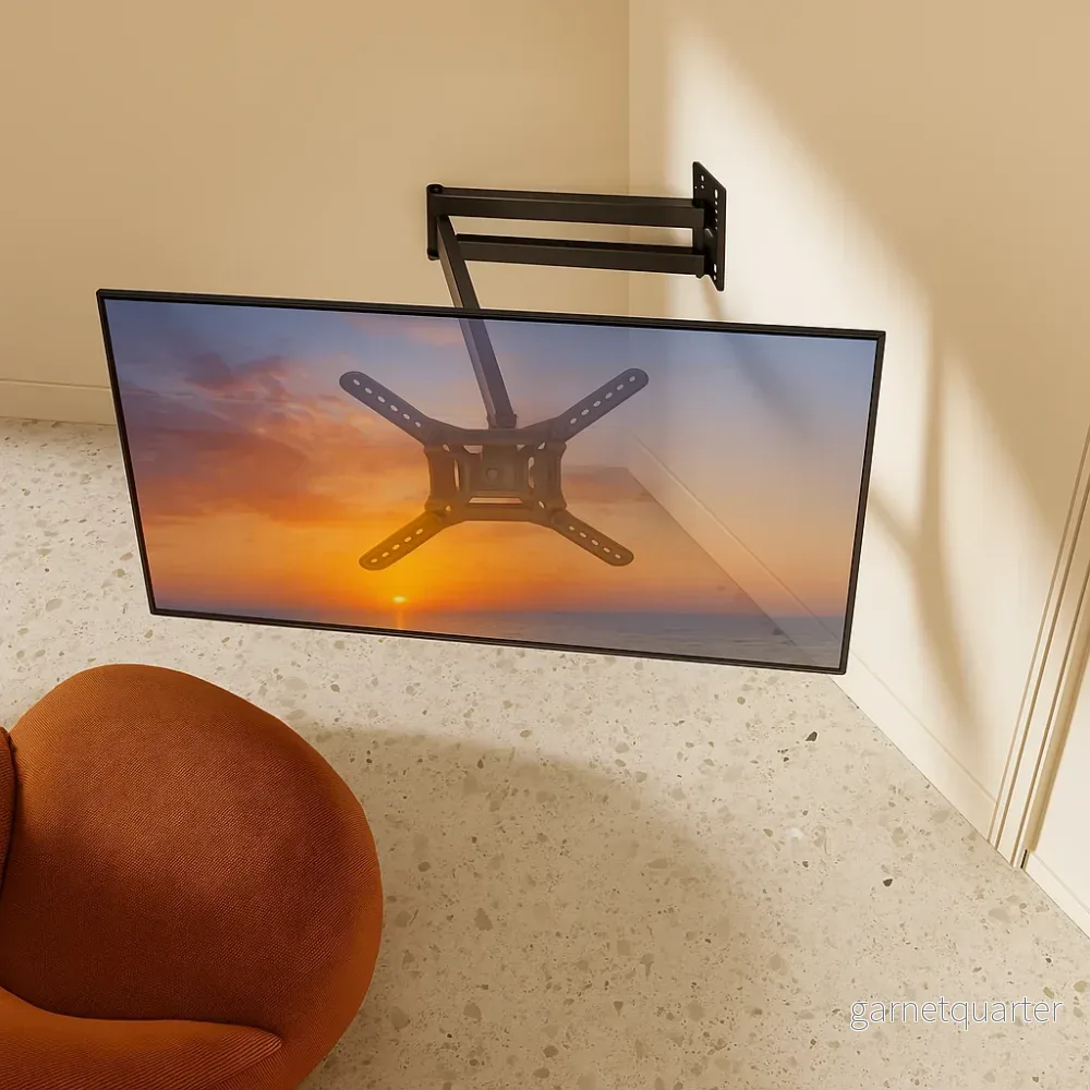 Wolff Mount universell lång TV-fäste för skärmar upp till 65 tum (73 cm från väggen) med VESA 400×400 Wolff Mount universell lång TV-fäste för skärmar upp till 65 tum (73 cm från väggen) med VESA 400×400