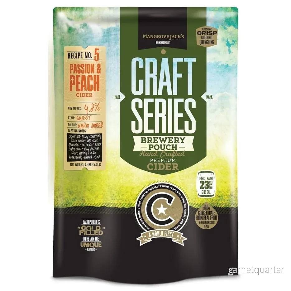 Craft Series Passionfruit & Peach Cider Ekstraktkit – 2,4kg