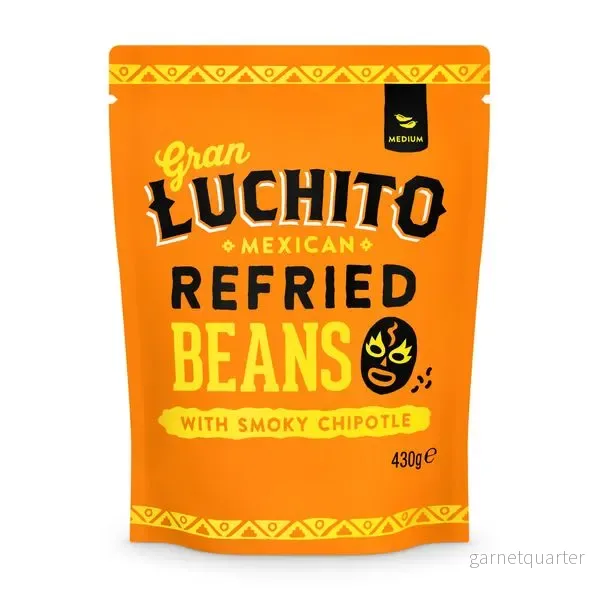 Gran Luchito Refried Chipotle Beans 430g