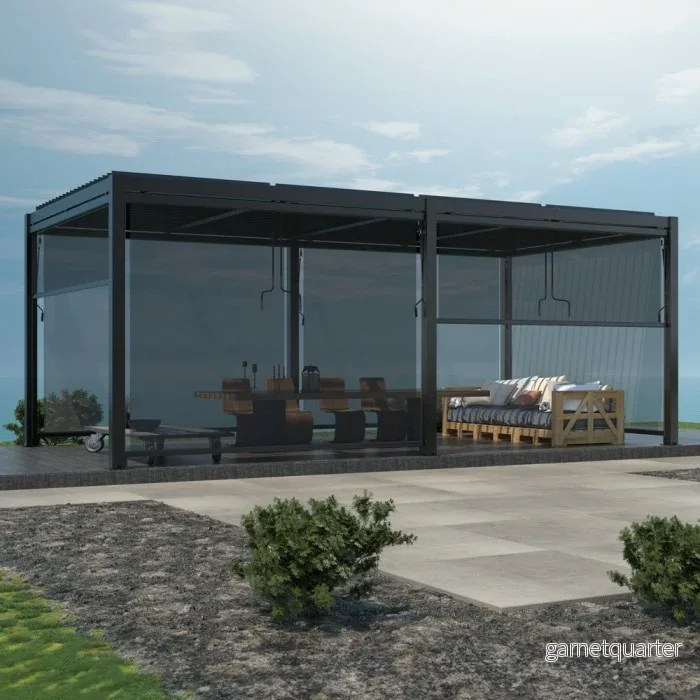 Pergola 5,8x3m svart - Bild 3