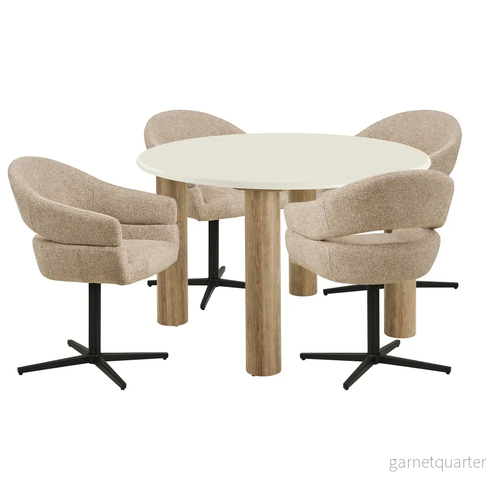 House Nordic Fondi & Dover matgrupp med 4 stolar