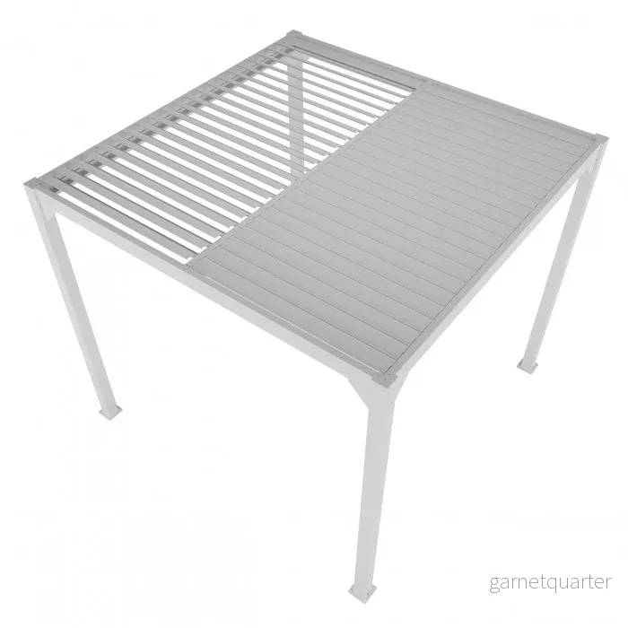 Pergola 4x4m vit - Bild 2