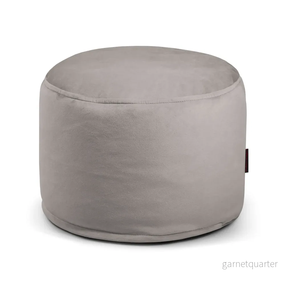 Sittpuff Fotpall Mini Barcelona White Grey Sittpuff Fotpall Mini Barcelona White Grey