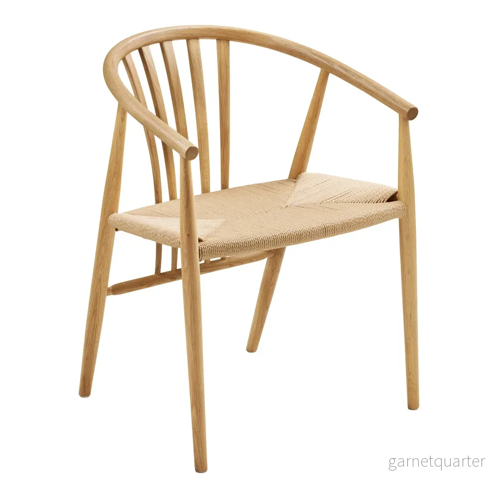 House Nordic Agustin matstol med flätad sits House Nordic Agustin matstol med flätad sits