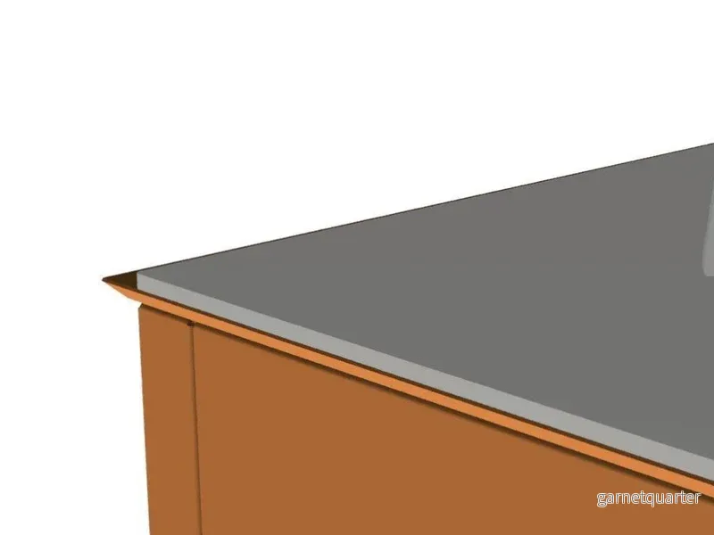 Dropplåda i cortenstål för lägereldgrill 80 x 80 cm - Bild 2