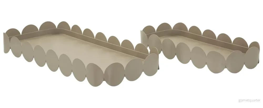 Mauro Ferretti Saturn rektangulärt dekorationsfat 2-pack