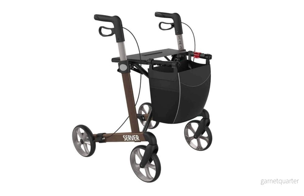 "SERVER" aluminiumrollator - smart, lätt och klassisk. 6 vackra färger - Bild 3