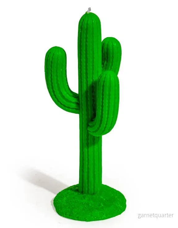 Grönt Kaktusljus – Dekorativt Ljus i Modern Design | 25 cm - Bild 2