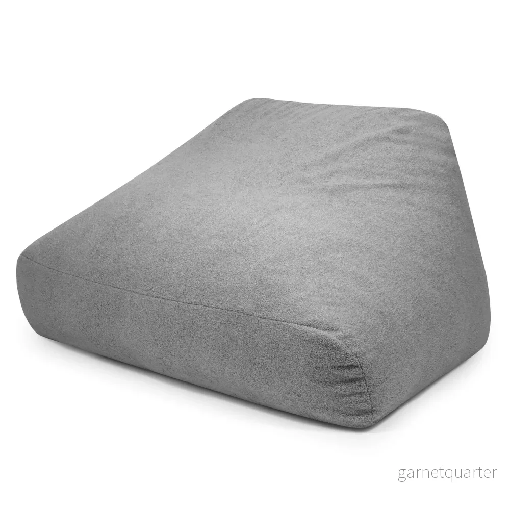 Fåtölj Sittsäck Soffa Snug Teddy White Grey