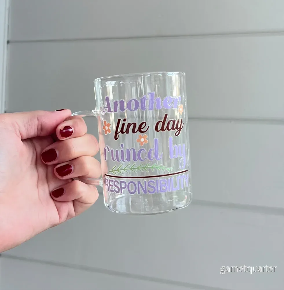 Glas med handtag - Ruined by responsibility
