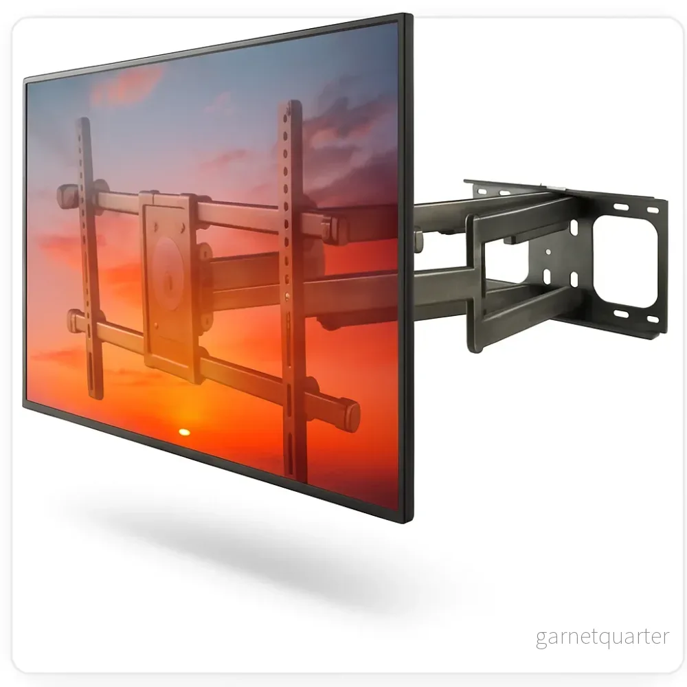 Wolff Mount Stark TV-väggfäste 37 till 90 tum | 63 cm från väggen | Svängbart | Upp till 60 kilo | VESA 600×400 | Universellt