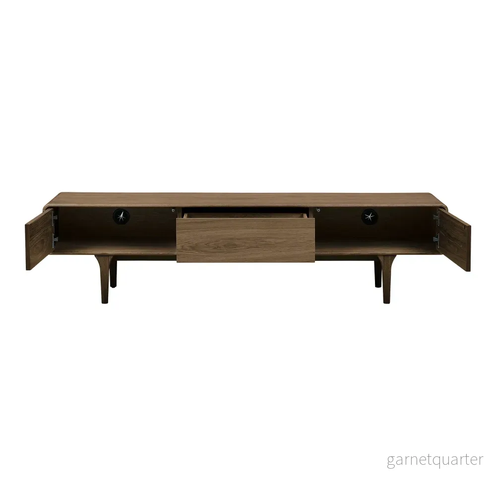House Nordic Darwin tv-bänk – mörkbrun, 180 × 45 × 45 cm - Bild 2