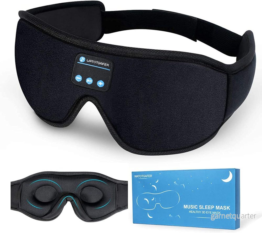 Sovmask med inbyggd Bluetooth – Spela musik medan du sover. Trådlös & justerbar. 3 färger Sovmask med inbyggd Bluetooth – Spela musik medan du sover. Trådlös & justerbar. 3 färger