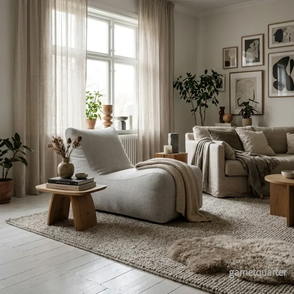 Sittsäck Lounge Dunẽs Fluffy White Sittsäck Lounge Dunẽs Fluffy White