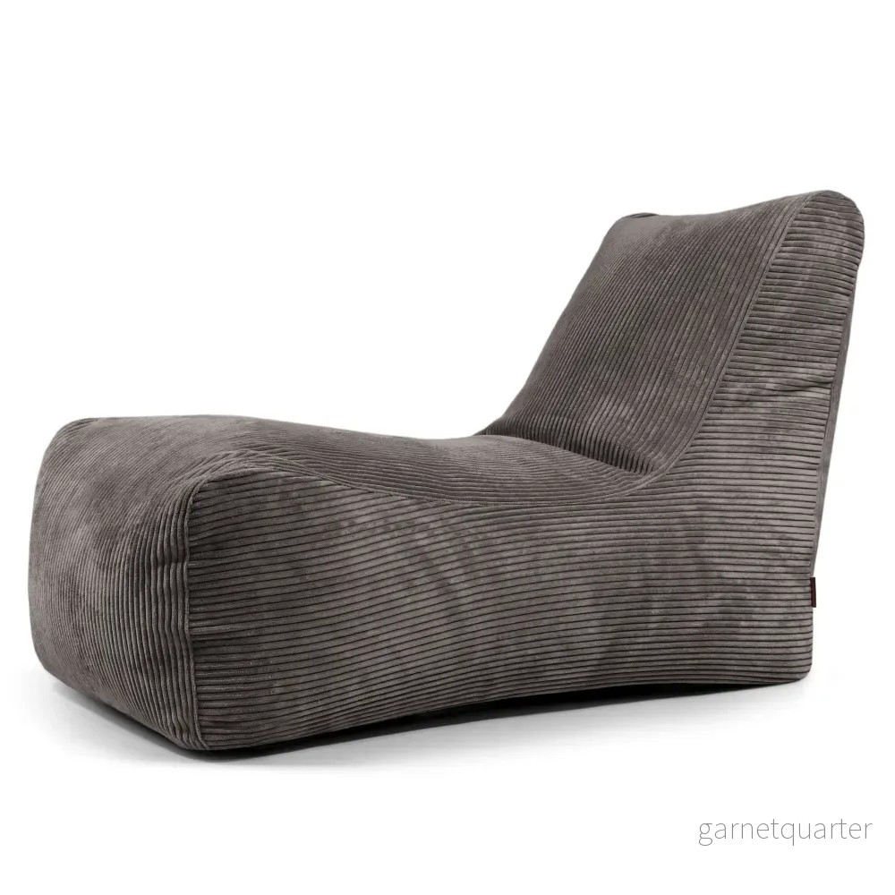 Sittsäck Lounge Waves Dark Grey