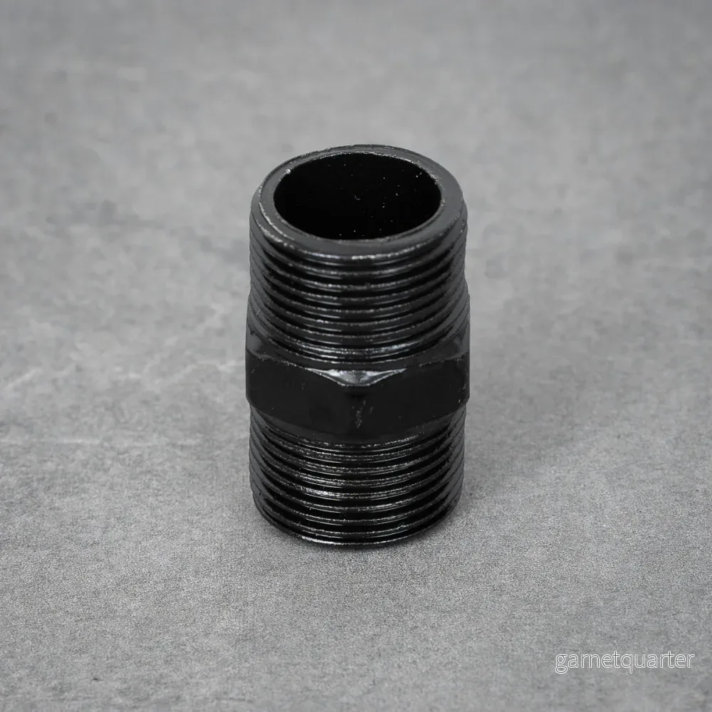 Dubbelnippel – 26 mm – Svartlackerad Dubbelnippel – 26 mm – Svartlackerad