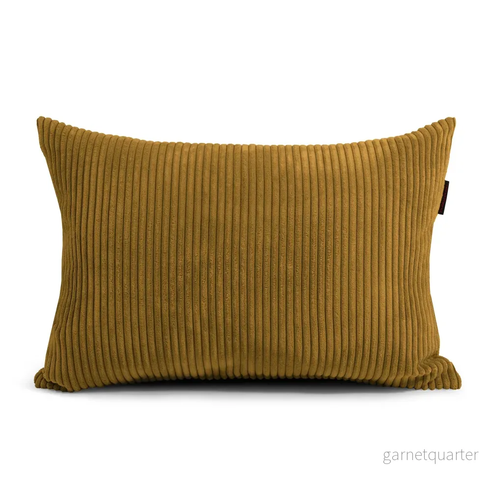 Dekorationskudde manchester 65x45cm Mustard