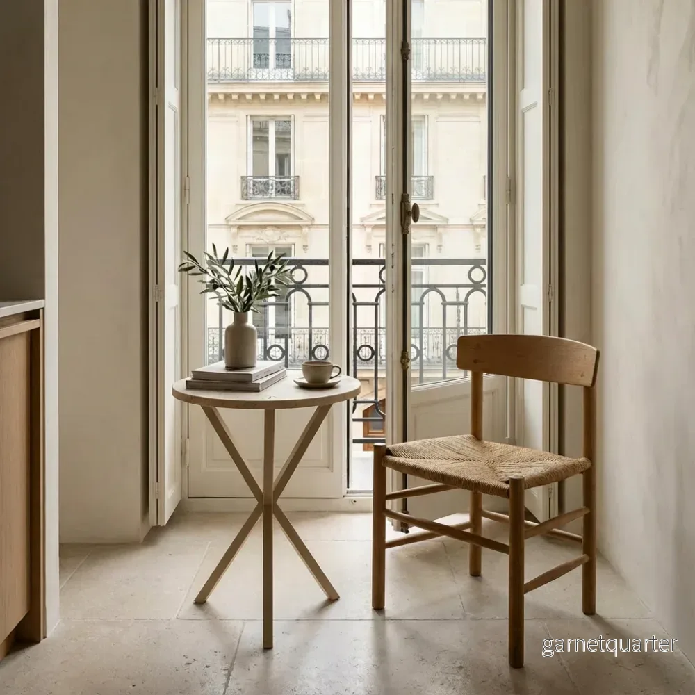 NEB High Round Side Table, Travertine Top NEB High Round Side Table, Travertine Top