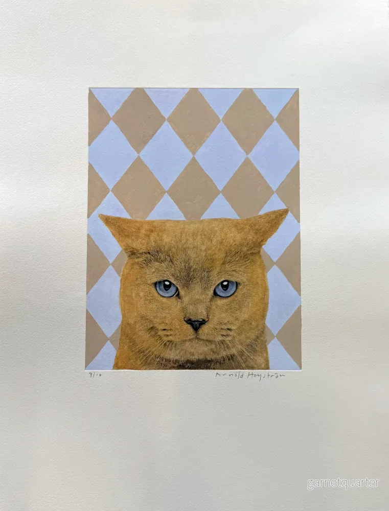 Arnold Hagström – Katt i blått och beige