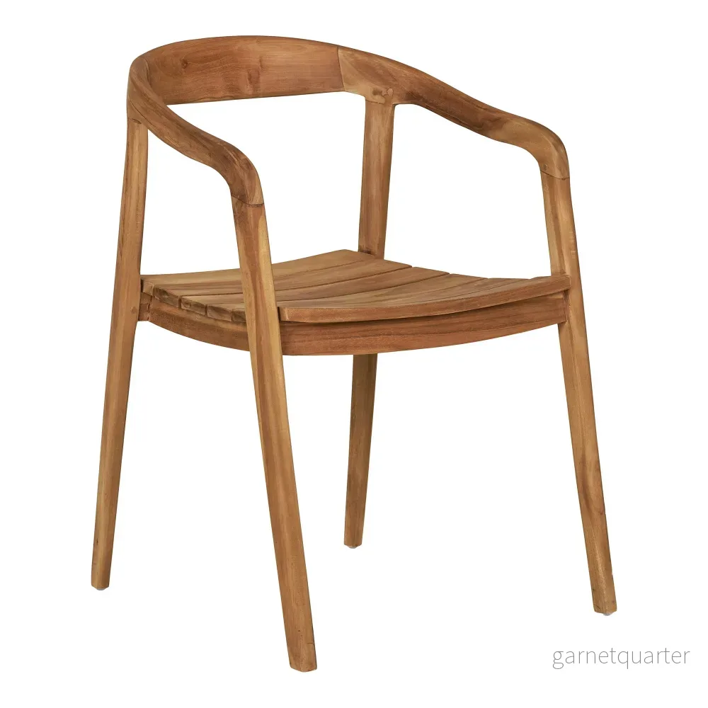 House Nordic Otero utestol natur teak 2-pack