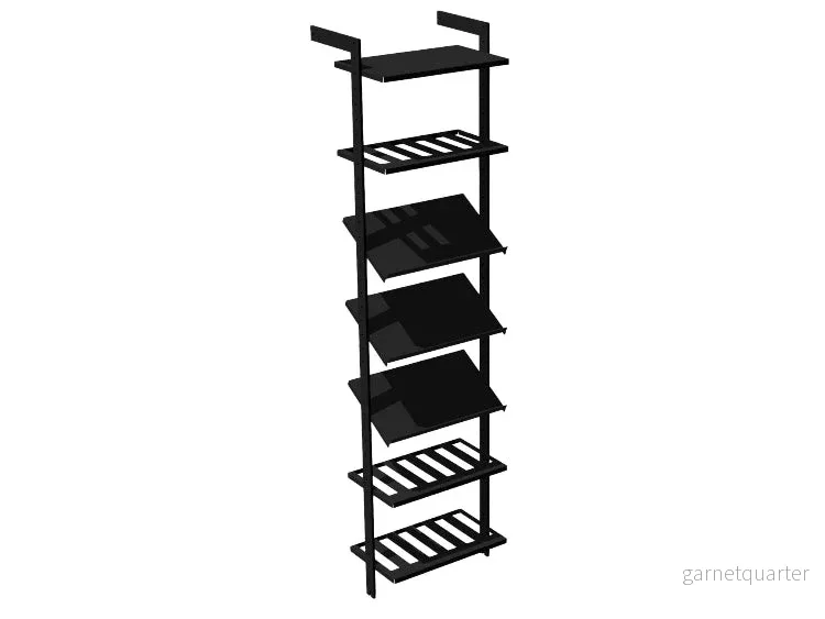 Vinställ AXIS – 52 × 205 cm, svartlackerat, 7 hyllor (1 plan, 3 vinhyllor, 3 display) Vinställ AXIS – 52 × 205 cm, svartlackerat, 7 hyllor (1 plan, 3 vinhyllor, 3 display)