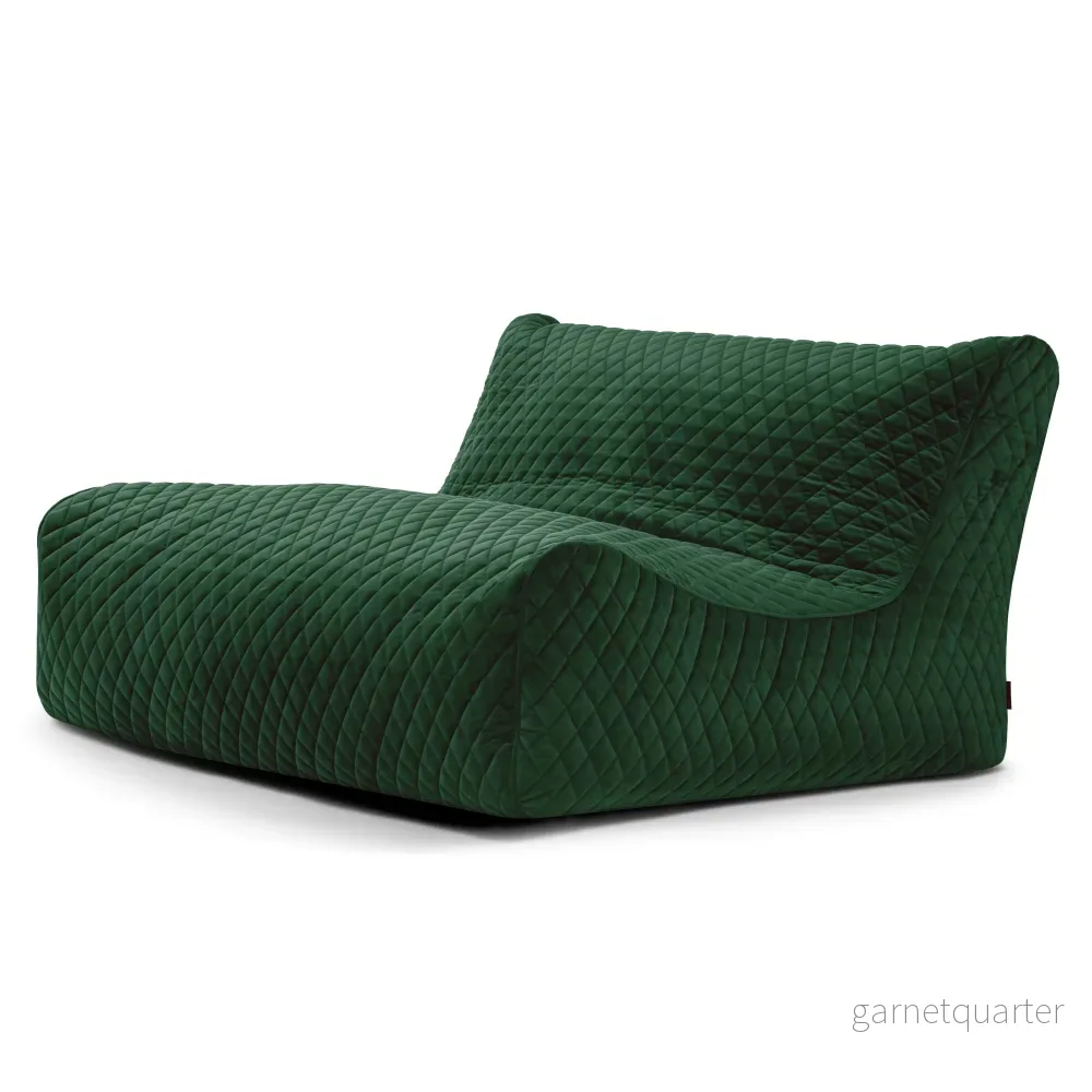 Sittsäck Soffa Lounge Lure Luxe Emerald Green