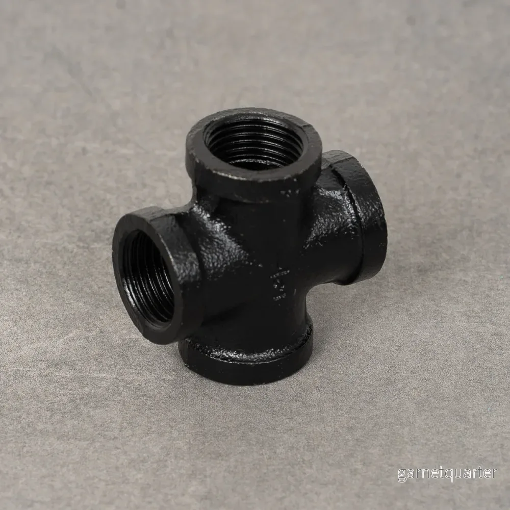 Fyr-kors - 20 mm - Svartlackerad - Bild 2