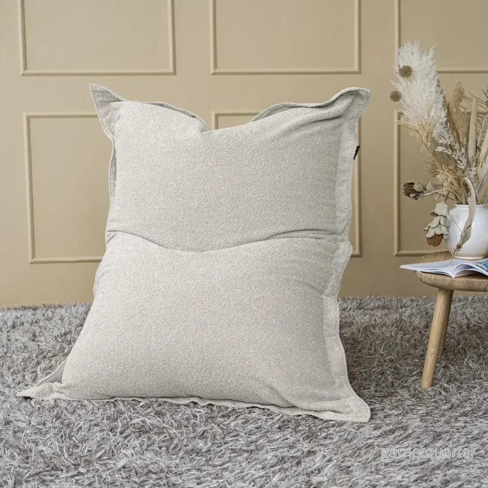 sittsäck 2me Madu Bouclé OEKO-TEX ® White grey