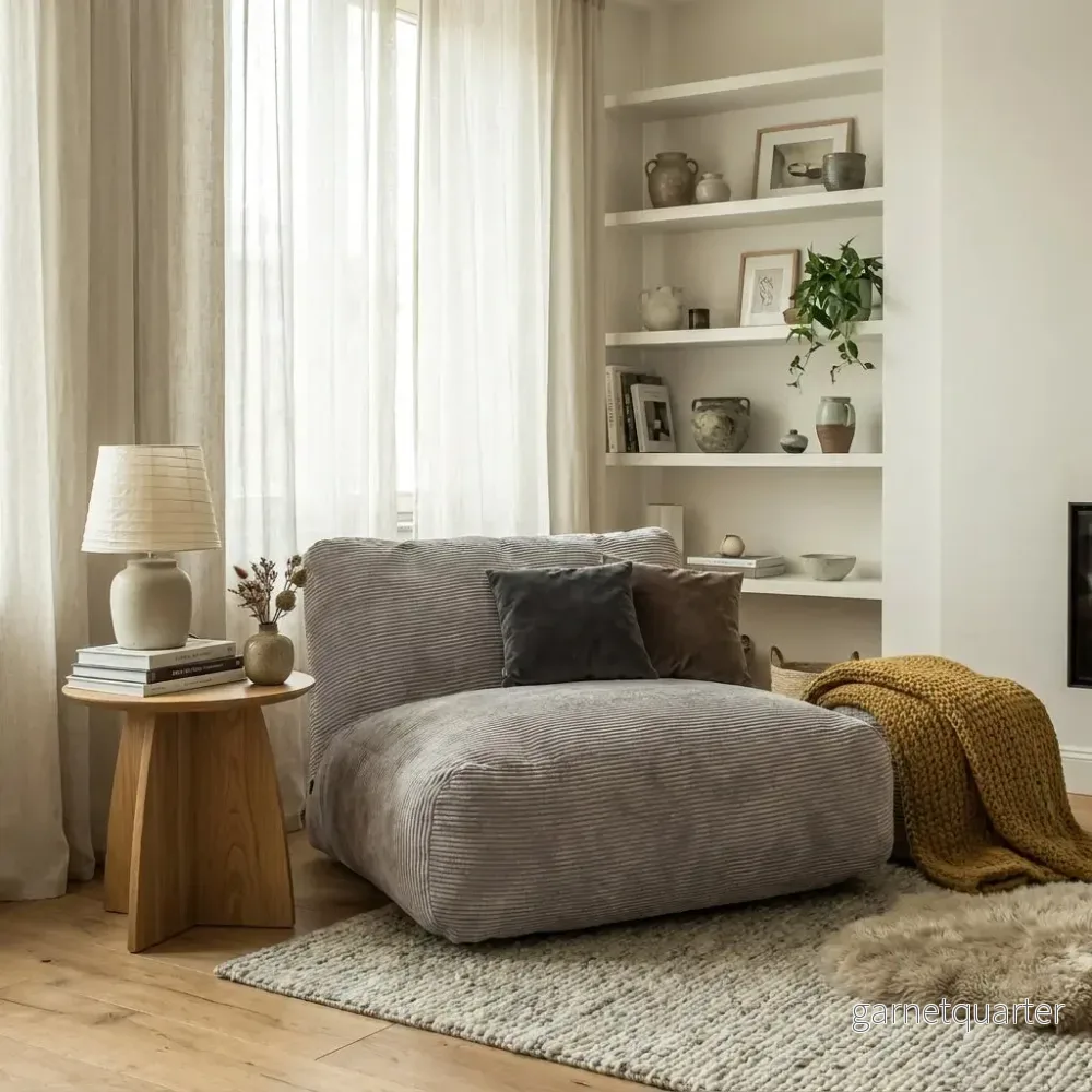 Soffa Manchester Grå – Sittsäck Soffa Tube Waves White Grey