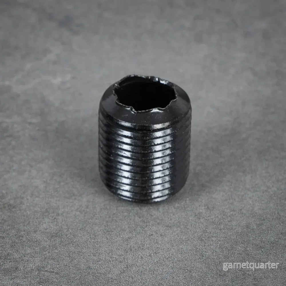 Gängnippel – 20 mm – Svartlackerad Gängnippel – 20 mm – Svartlackerad