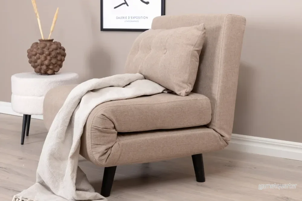 Vicky bäddfåtölj, beige - Bild 3