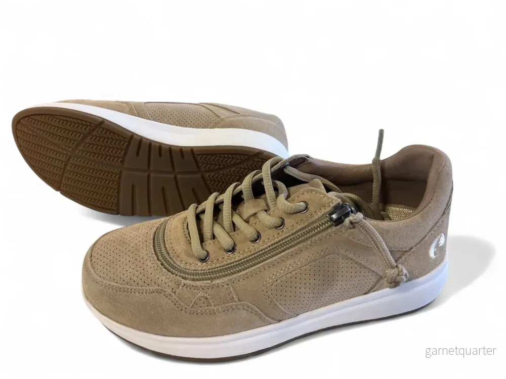 BILLY ”JOGGER” | Sandfärgade breda sneakers med dragkedja för träning & vardag - Bild 2