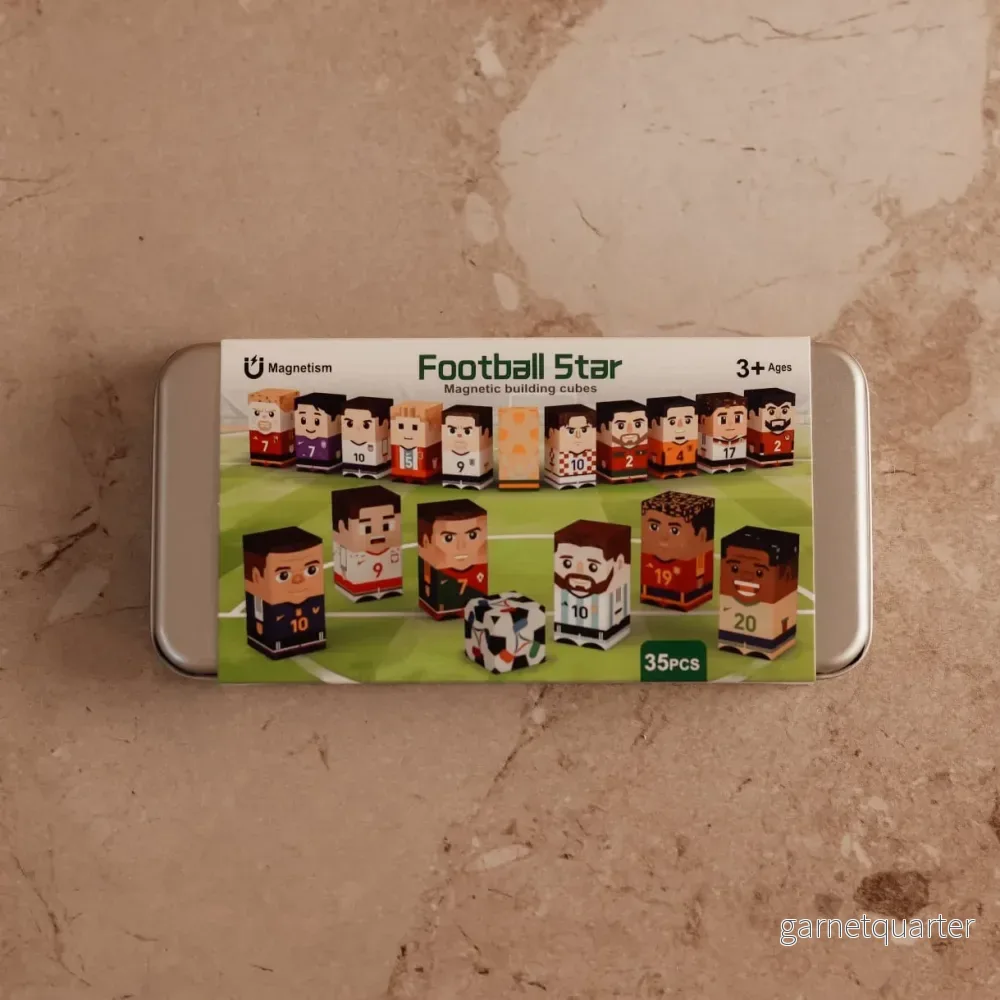 Magnetklossar Fotbollsstjärnor (35 delar) Magnetklossar Fotbollsstjärnor (35 delar)