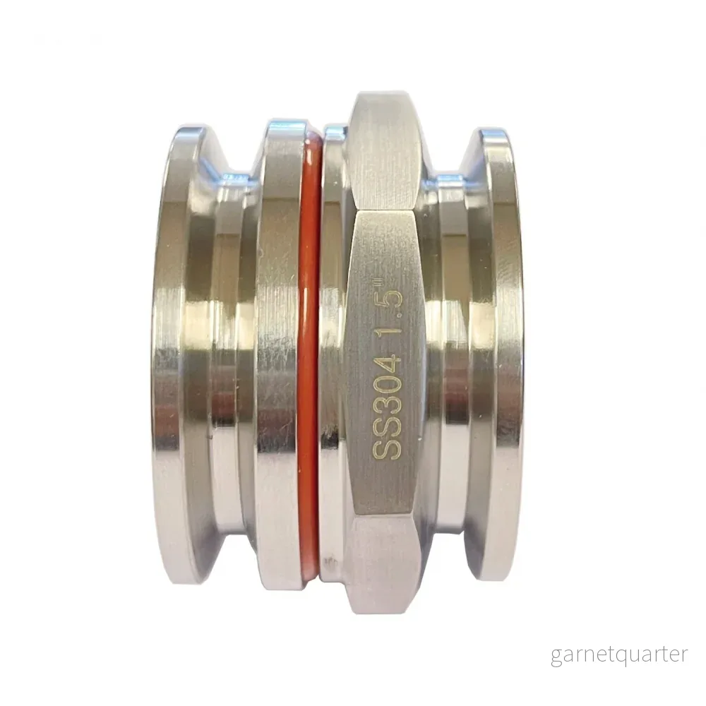 1,5″ Tri-Clamp svetsfri genomföring, tri-clamp i båda ändar 1,5″ Tri-Clamp svetsfri genomföring, tri-clamp i båda ändar
