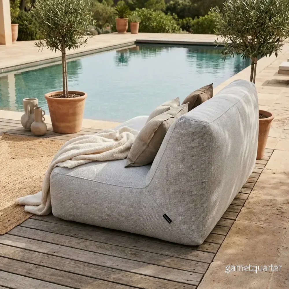 Sittsäck Soffa Tube Dunẽs Fluffy White Sittsäck Soffa Tube Dunẽs Fluffy White