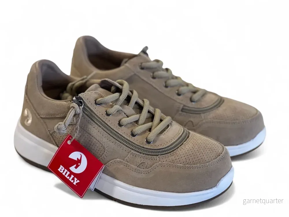 BILLY ”JOGGER” | Sandfärgade breda sneakers med dragkedja för träning & vardag BILLY ”JOGGER” | Sandfärgade breda sneakers med dragkedja för träning & vardag