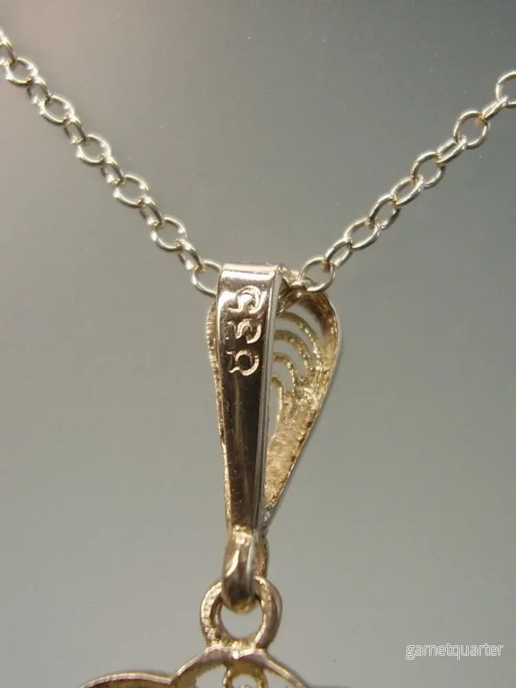 Elegant Vintage Hängsmycke i Silver med Akvamarin Spinell - Bild 3