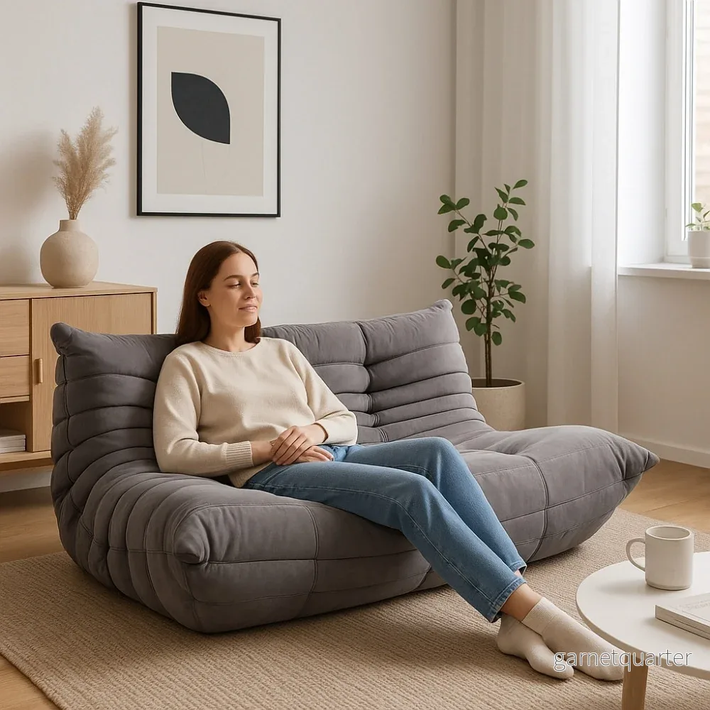 TOGO Alcantara Soffa 2-Sits Askgrå - Bild 2