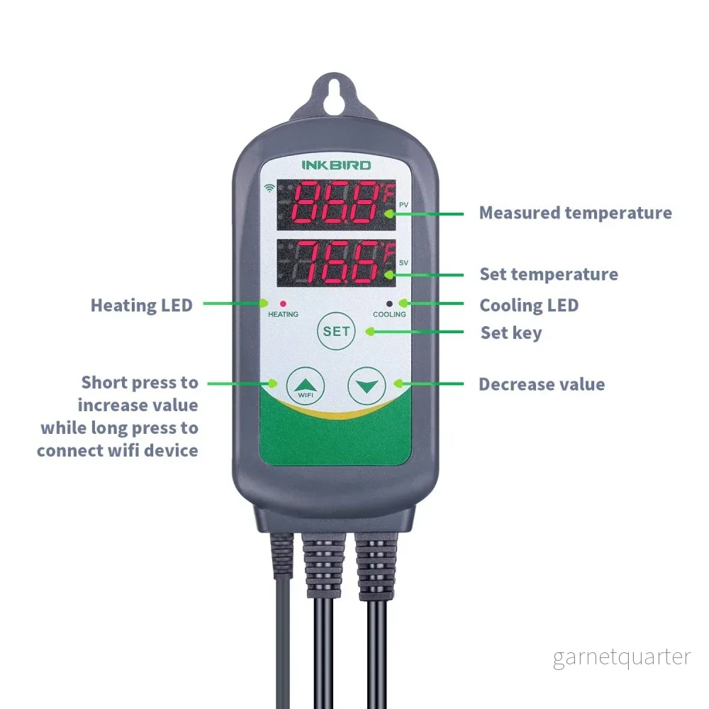 Inkbird WIFI ITC-308 Dual Temperatur Kontroller - Bild 3